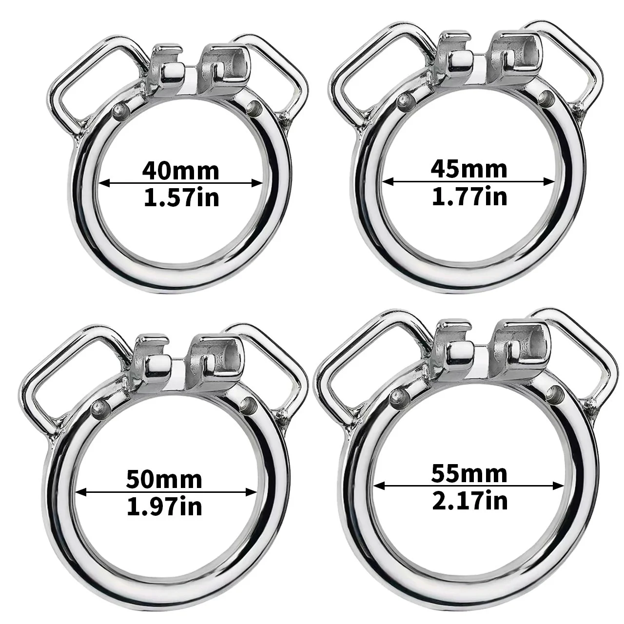 Sissy Negative Chastity Cage Male Chastity Belt Cock Cage with 20 cm Dildo Head Inverted Urethral Penis Ring Metal Sex Toys