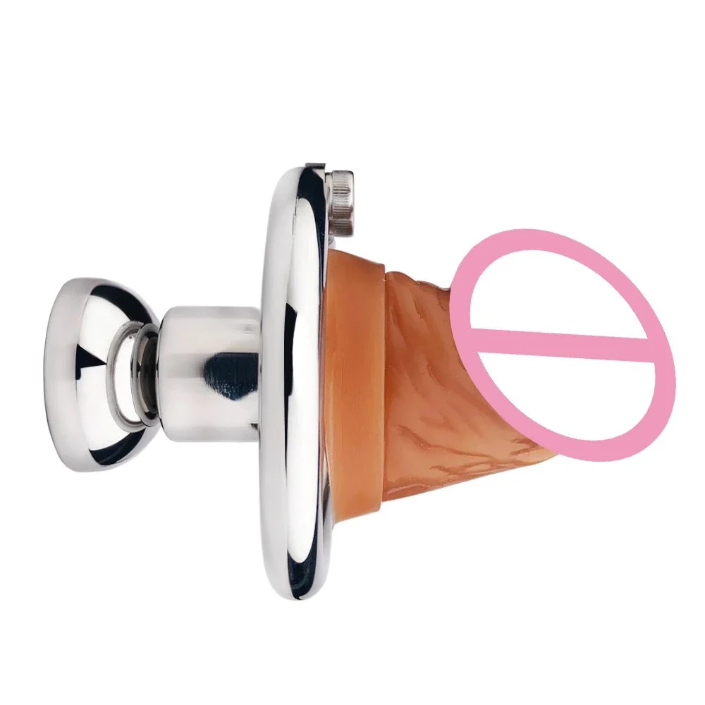 Inverted Urethral Chastity Cage Device with Dildo Head Negative Adult Penis Plug Bondage Sex Toys