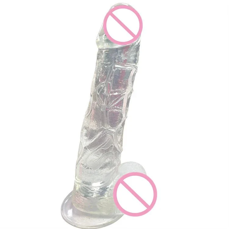 Sex Shop Soft Transparent Realistic Jelly Dildo Suction Cup Sex Toys for Women
