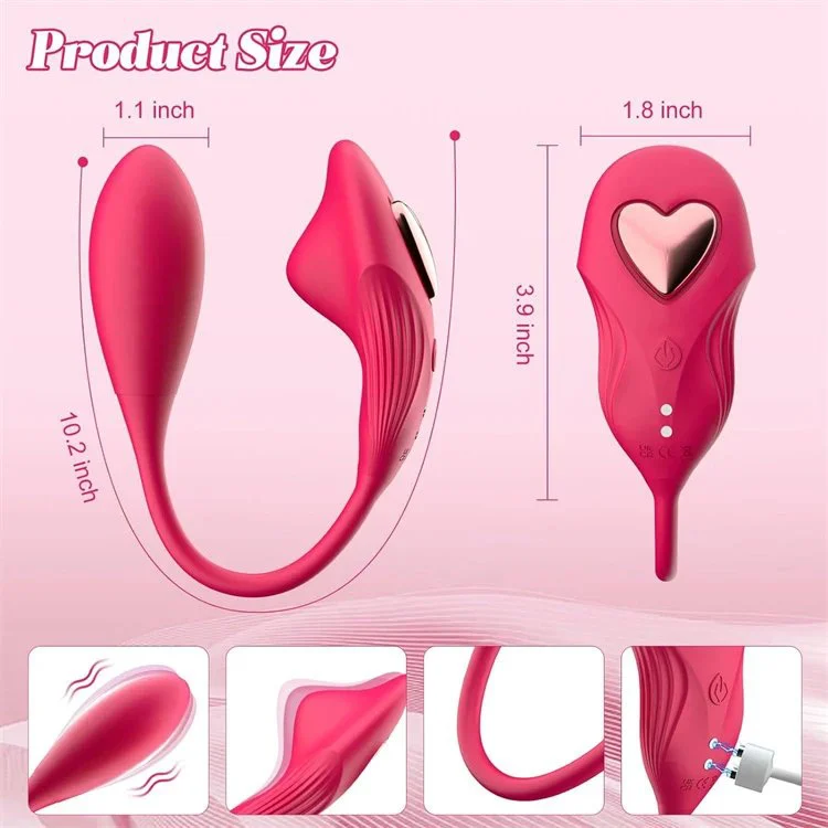 Rechargeable 10 Modes Women Sex Machine 10 Modes Heart Design App Control Wearable Panty Vibrator