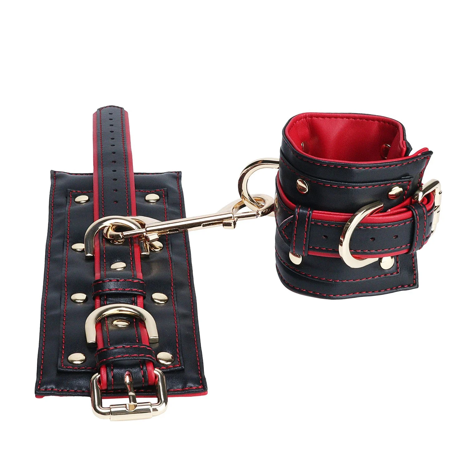 Leather Restraint Cuffs for Role-playing Between Submissives and Dominants. Adult Novelty Toys Suitable for Ages 18+