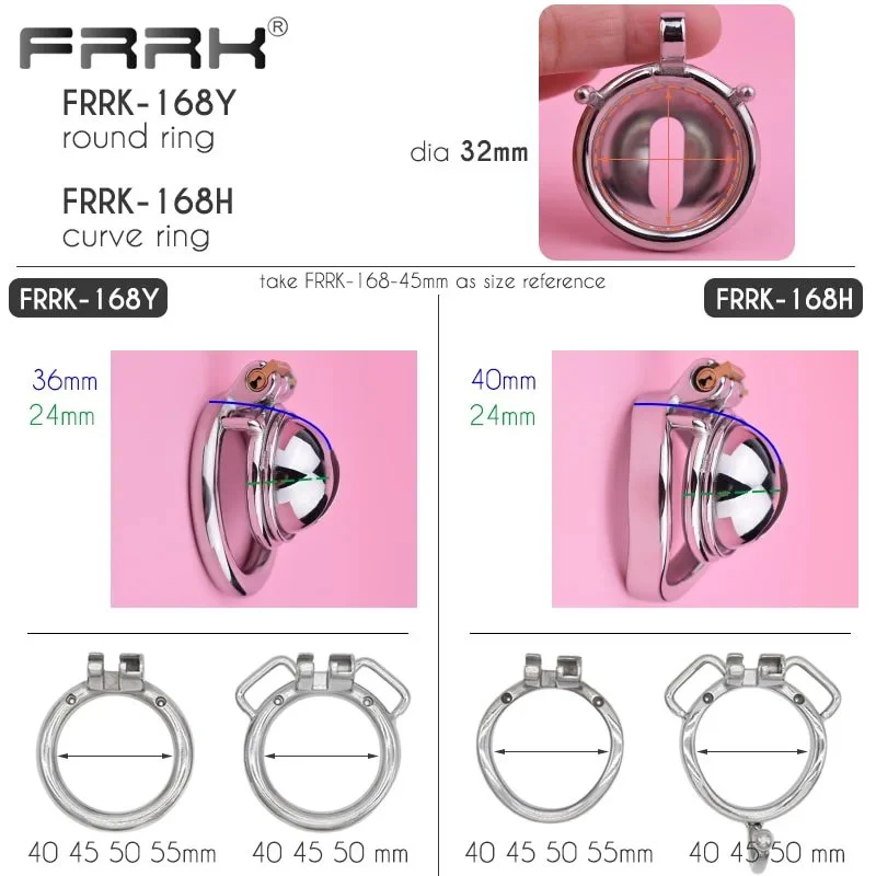 Hemisphere Male Chastity Cage Device with Urination Hole 40mm 45mm 50mm Penis Rings Adults Sex Products Toys