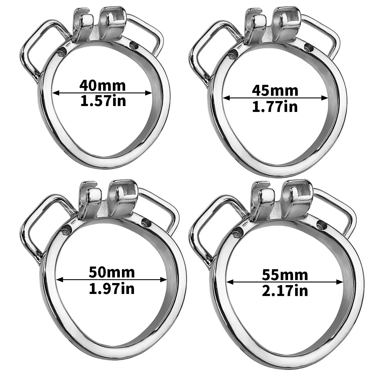 High Quality Inverted Urethral Play Sissy Penis Rings Intimate Product Chastity Cage Device with Dildo Head for Couple