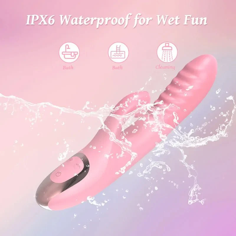 Rechargeable Rabbit Vibrator for Women G-Spot Clitoris & Vagina Nipples Stimulating Massager