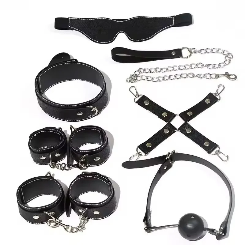 7 Set Tied Bondage Alternative Adult Sex Toys Sex Toy Kits for Couples Bondage Set Bsdm Bondage Kit