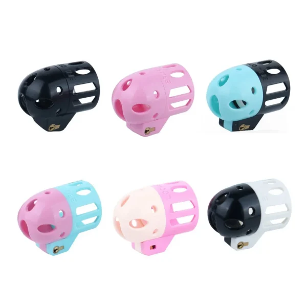 Missile Head Original Design Men's Wearable Resin Chastity Cage Penis Restraint Cage Prop Available in 6 Color Options