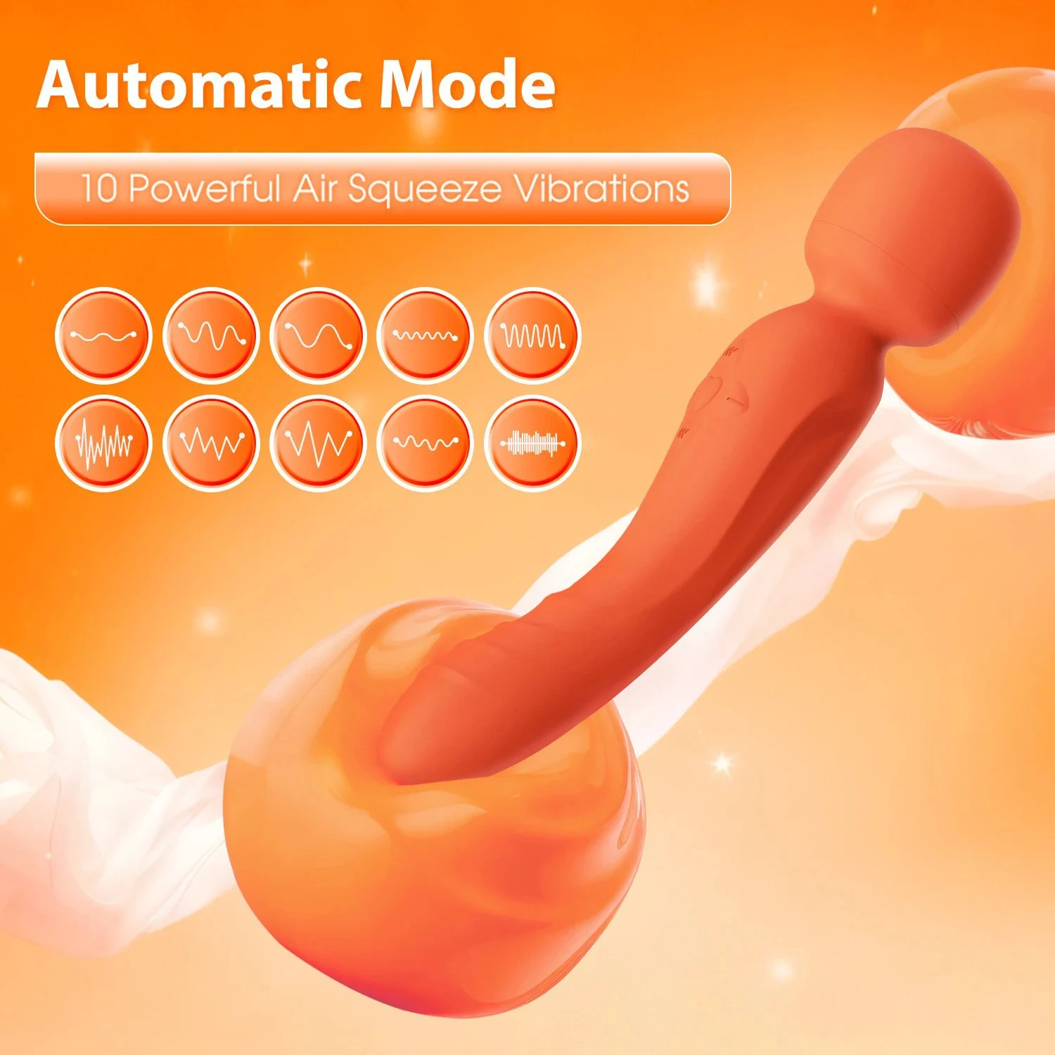 Rechargeable Waterproof 10 Speed Phone App Controlled Vibrator Adult Toy Double Ended Vibrator for Women