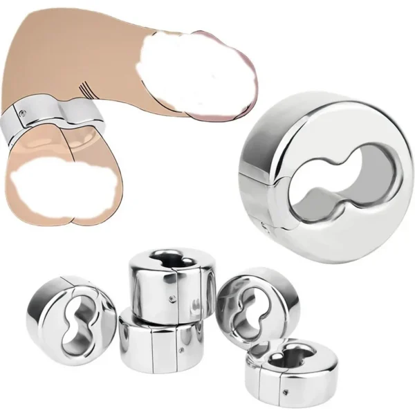 Weight Scrotal Ring Stainless Steel Ball Stretcher Metal Lock Ring Male Bondage Adult Intimate Personal Restraint Wear Toy