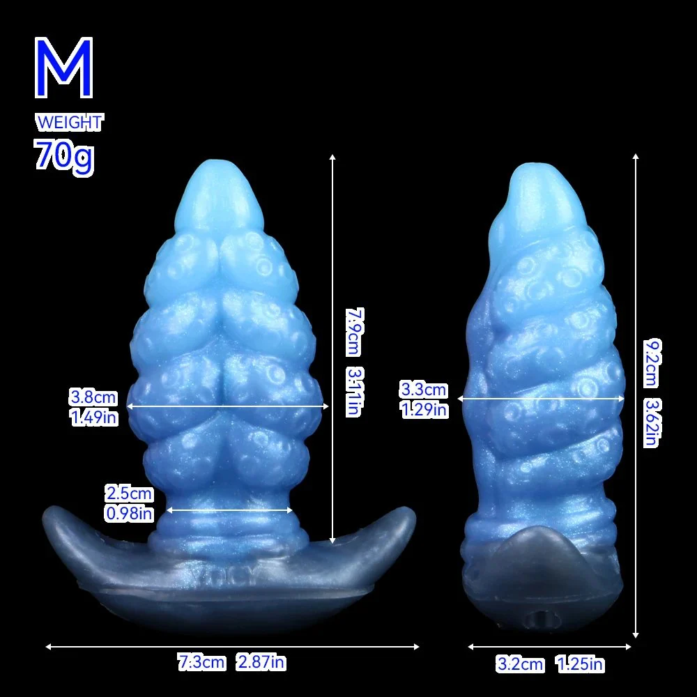 Silicone Tentacle Dildo Gag with Ball, Adjustable Strap on Mouth Gag for SM,Silicone Mouth Gag with Removable Leather Strap