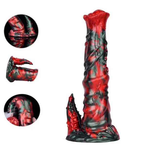 Alien Cock Fantasy Dildo Red Devils Huge Horse Dildo Large Butt Plug Horse Sex Toy for Male Dildo Animal Toy