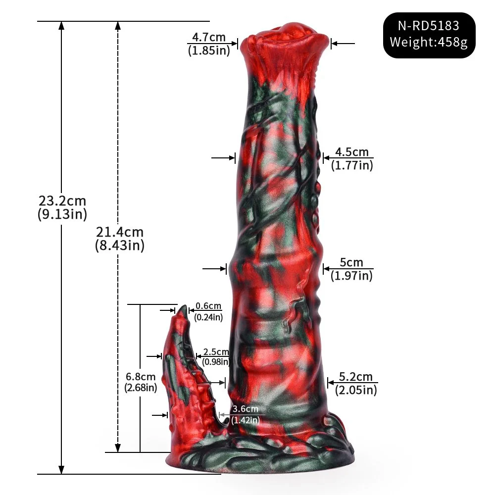 Alien Cock Fantasy Dildo Red Devils Huge Horse Dildo Large Butt Plug Horse Sex Toy for Male Dildo Animal Toy