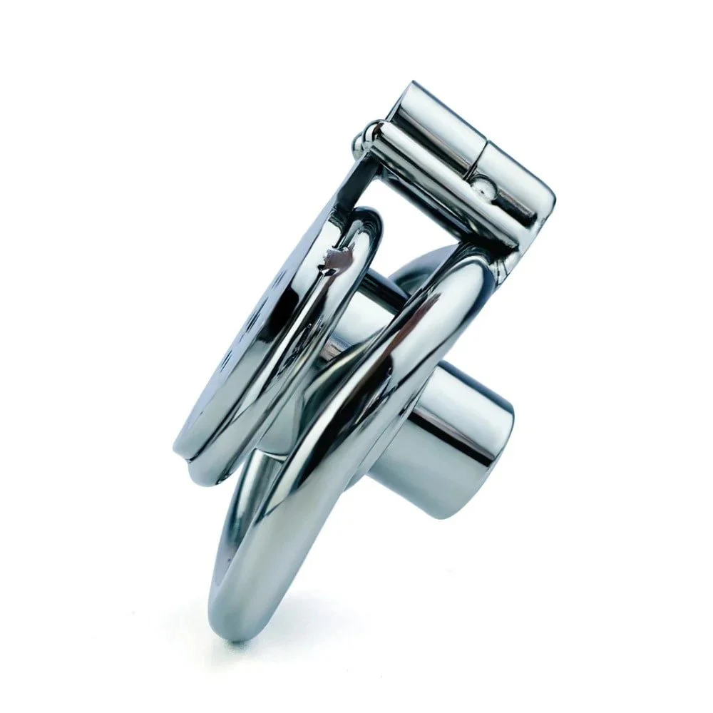 Negative Pole Down Pressure Chastity Lock Metal Stainless Steel Bird Cage Bottle Cap Lock Chastity Lock Adult Sex Toys
