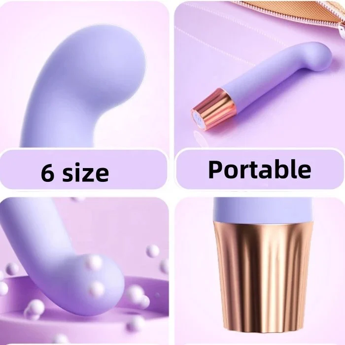 Rechargeable Mini Vibrator for Adult Women 6 Shape Clitoris G Spot Stimulating