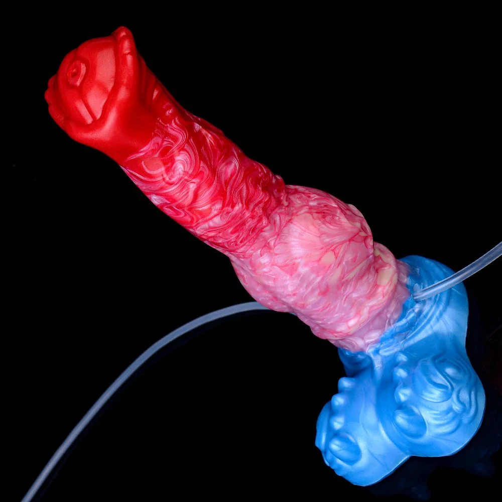 Adult Toys Fantasy Monster Penis Inflatable Water Spray Dildo Soft Silicone Dildo Water Spray Orgasm Masturbator