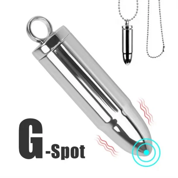 Sex Toys Vibrator for Women G Spot Necklace Bullet Vibrator Stainless Steel Vibrating Bullet