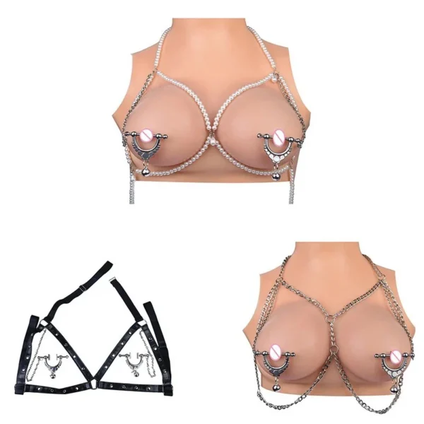 Adult Flirting Sex Toys Game Stainless Steel Nipple Clamps for Couples