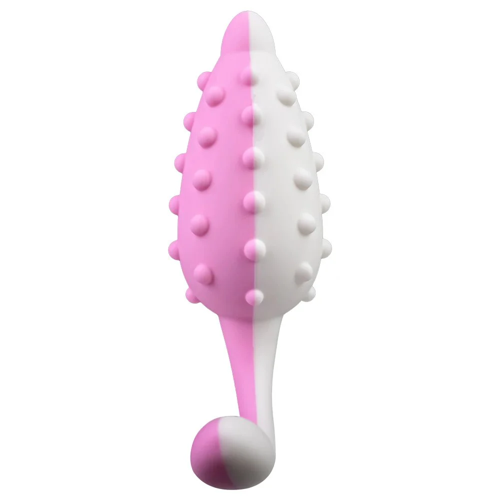Steel Toothed Wolf Girly Color Liquid Silicone Vibrator Masturbator Jumping Egg Adult Sex Toys