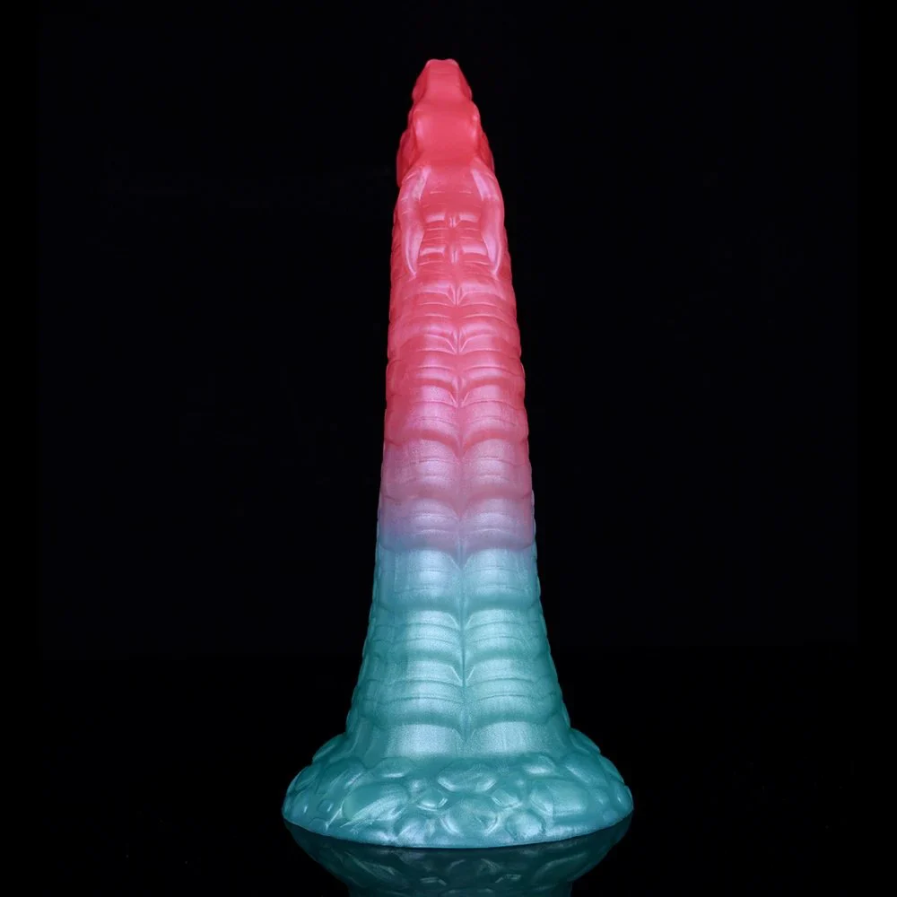 Alien Dragon Dildo Sex Toys Curved Shaft Adult Sex Toy for G-spot Anal Play With Dragon Scales Shape of a Dragon