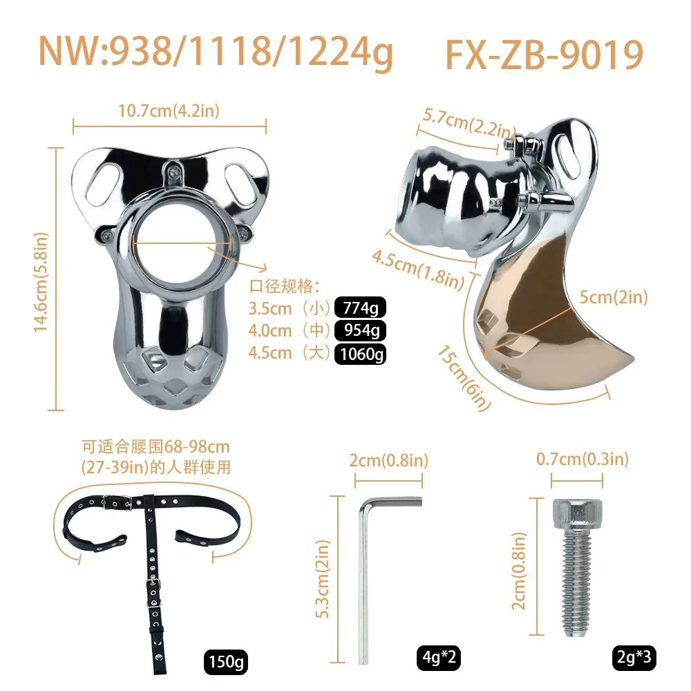 Stainless Steel Male Chastity Cage Device Bondage Command Penis Lock Mechanical Strength Dick Holder Castidade Sex Toys