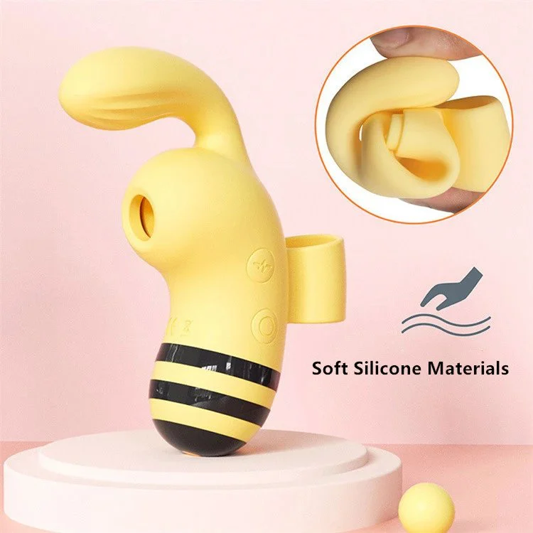 Sex Toys for Women Cute Animal Silicone Nipple Stimulator Mini Finger Clitoral Sucking Bee Vibrator