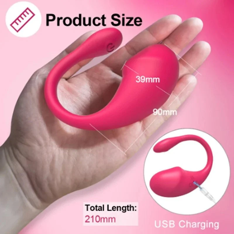 APP Remote Control Eggs Bullet Vibrator Shaped Vagina Balls Jump for Egg Panty Adult Toys for Women