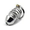New Design FRRK-55 Male Chastity Device 304 Stainless Steel Cock Cage for Male Gay for Men Lock Cock Rings