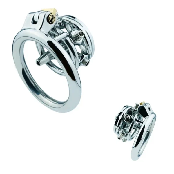 Total High 23mm 304 Stainless Steel Chastity Male Cage Device Block Glans up Bondage Gear1
