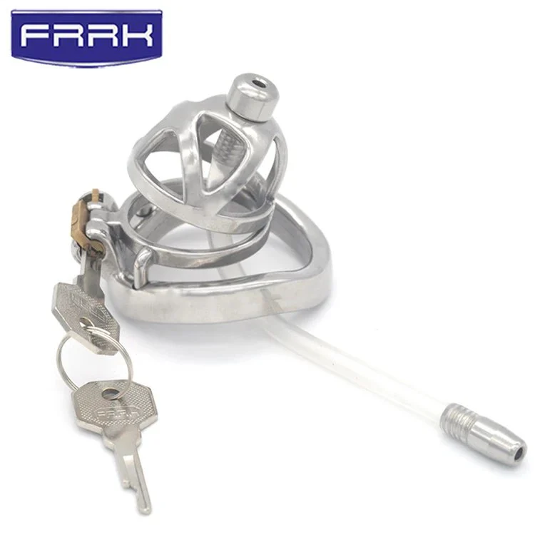 Total High 49mm 304 Stainless Steel Cage With Stealth Lock Ring Lock Bondage Bird Lock Chastity Cage