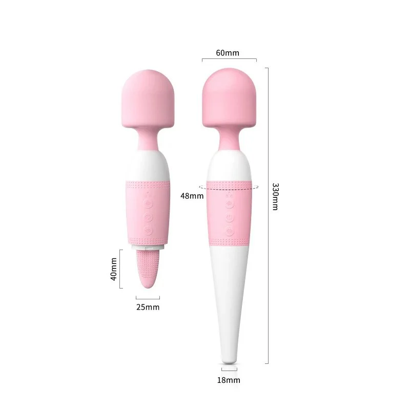 Sex Toys for Women Lilo Tongue Licking Clitoris Stimulator AV Wand Massager Vibrator