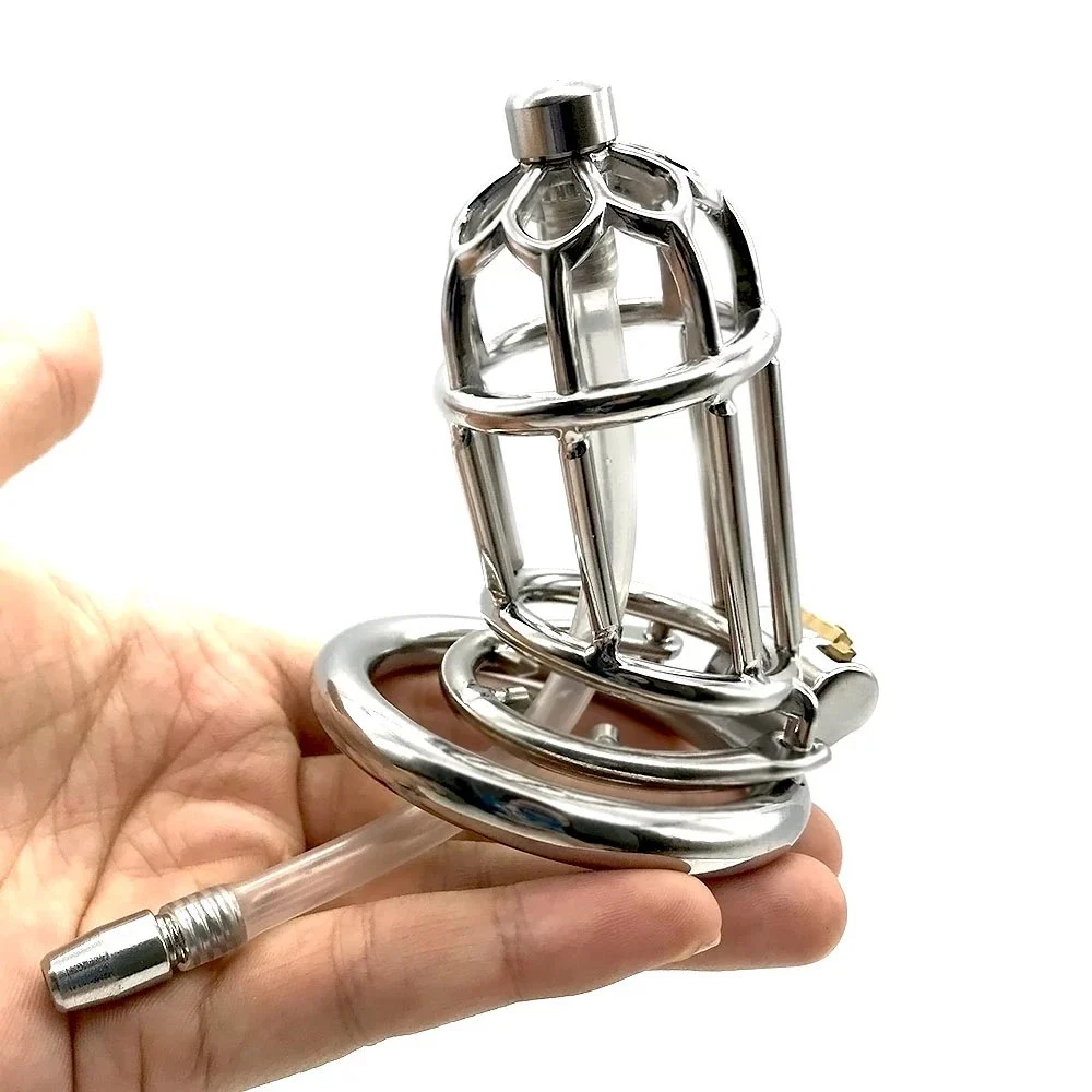 Sex Shop 8.7cm Male Chastity Cage Juguetes Sexuales Erotic Toys Sex Adult Steel Chastity for Male Chastity Device