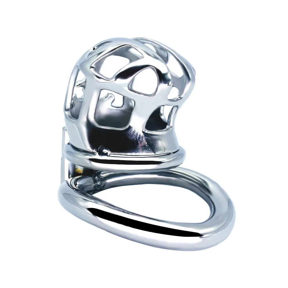 Total High 50mm 304 Stainless Steel Male Chastity Belt Bondage for Men