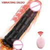 9.5 Thrusting Dildo Vibrator for Women,Vibrating Dildo with Remote Control 10 Telescopic & 10 Vibrations Modes, G-spot Toy