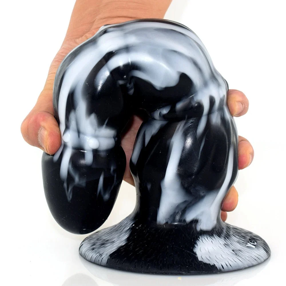 Lifelike Monster Dildo Huge Anal Plug Imitated Bead Penis Clitoris Massage Wand Rubber Penis for Women