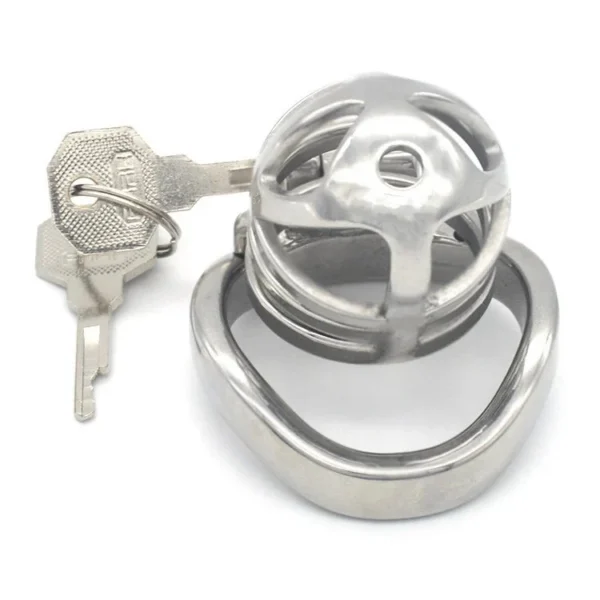Metal Male Chastity Cage Penis Restraint with Keyholder Sex Toys Male Chastity Device Chastity Cock Cage for Man Masturbator
