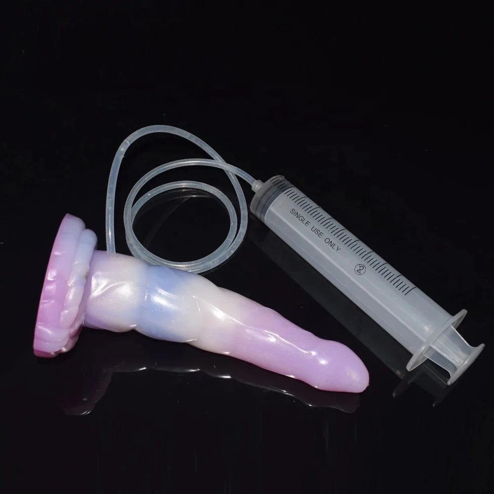 8.46 inches Female Masturbator Sex Toy Water Spray Realistic Dildo Soft Silicone Squirting Dildo for Women