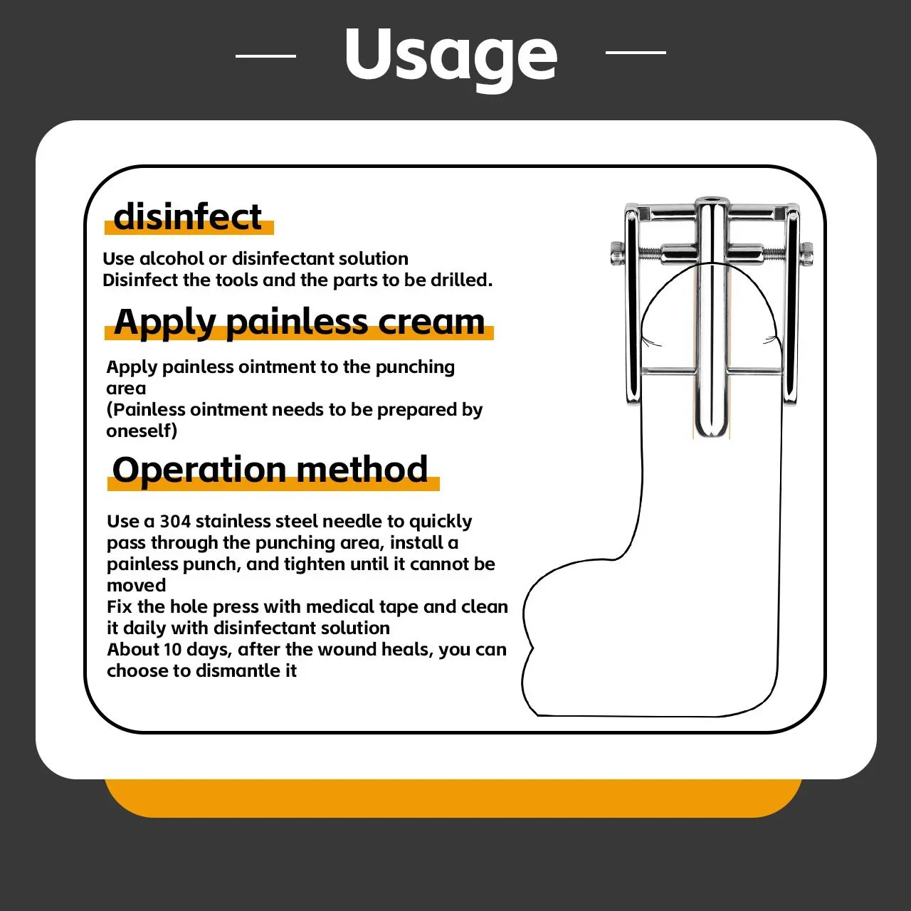 Stainless Steel Adjustable Urethral Dilator Double Side PA Piercing Penis Plug Ring Catheter Sounds Male Chastity Device