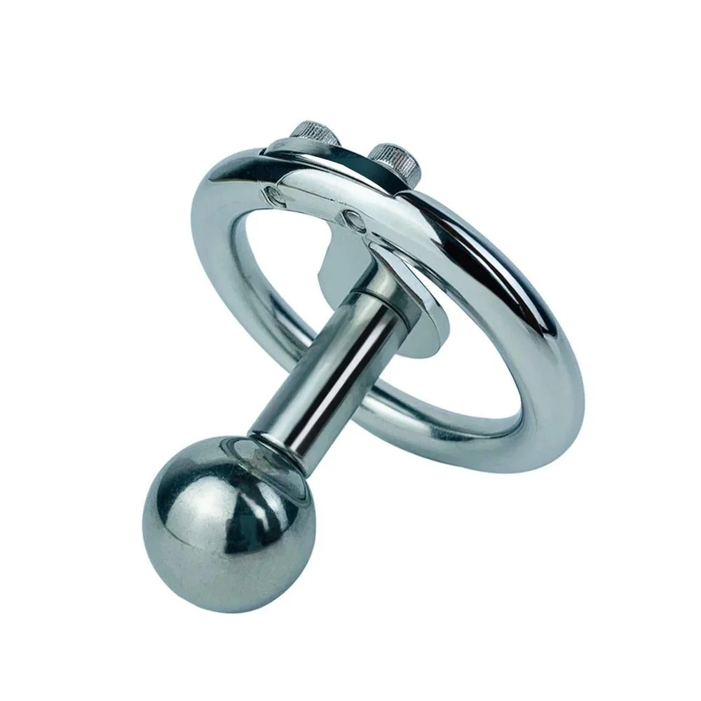 Penis Ring Metal Beads Weight Feeling Stainless Steel Chastity Cage Male BDSM Sex Toys Ring Chastity Device Sexual Toys