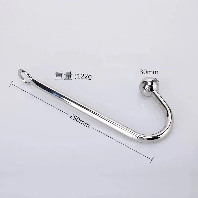 Adult Sex Toys Sex Instruments Cock Ring Anal Hook Bdsm Metal Steel Anal Hook With Ball