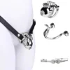 Regular + Bondage Rope Configured Male Bondage Penis Chastity Locks Stainless Steel Metal 4 Sizes of Male Chastity Restraints