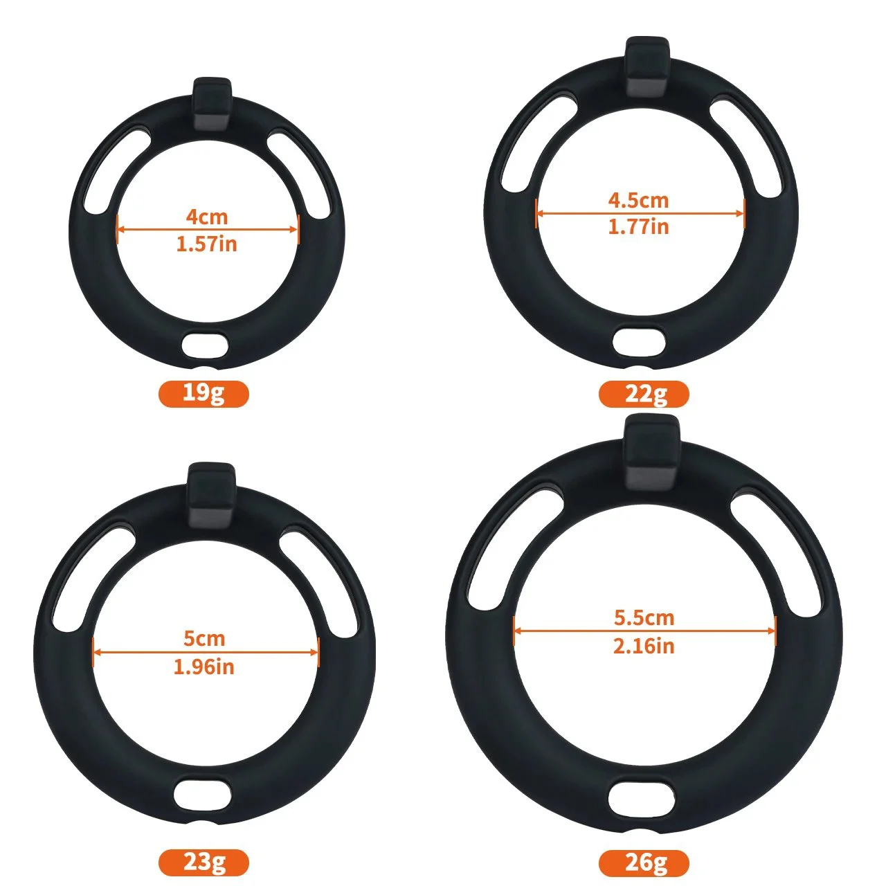 Anime Town Series Male Penis Cage with 4 Color Options and 2 Wear Styles Silicone Chastity Device Toy