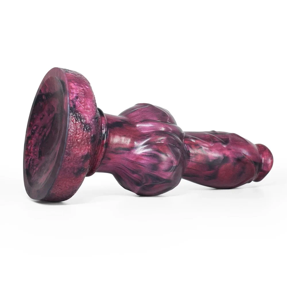 Animal Dildo Big Knot Realistic Cock Clear Veins Penis with Round Base Vagina Anal Plug