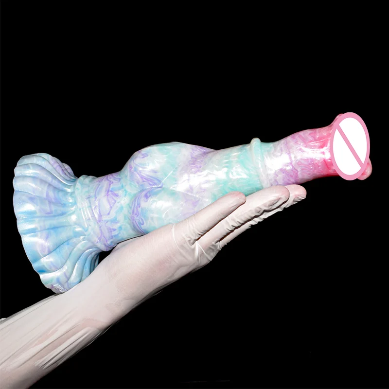 9.96 Inch Dragon Monster Artificial Silicone Colorful Sex to Toy for Women