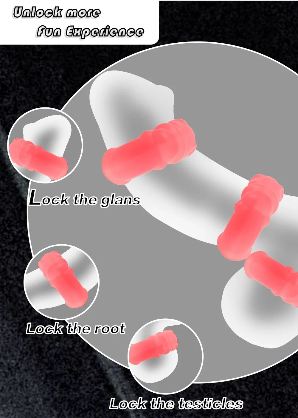 Sex Toys Silicone Penis Ring Cock Ring Device for Erection Enhancing Long Lasting Stronger, Adult Sex Toys for Men Couple