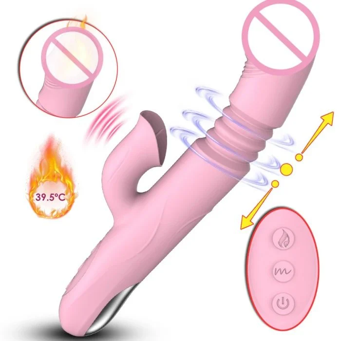 USB 7 Frequency Dual Motor Rabbit Vibrator Rose Sex Toys for Women G-Spot Clitoris Stimulation Dildo Vibrator Intense Vibrations
