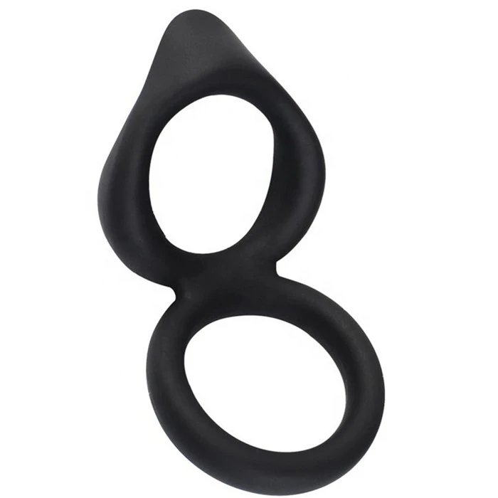 Silicone Double Penis Ring Toy for Men Effective in Enhancing Erection and Delay Ejaculation
