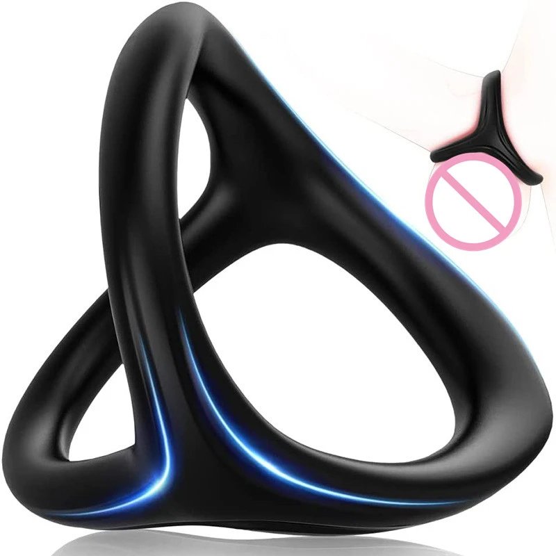 Silicone Male Delay Ejaculation Ring Y Shape Cock Ring Man Sex Toys