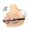 Nipple Toy, Leather Spiked Breast Binders Clamps, Erotic Fetish Sex Bondage,Breast Binder with Nipple Clamp