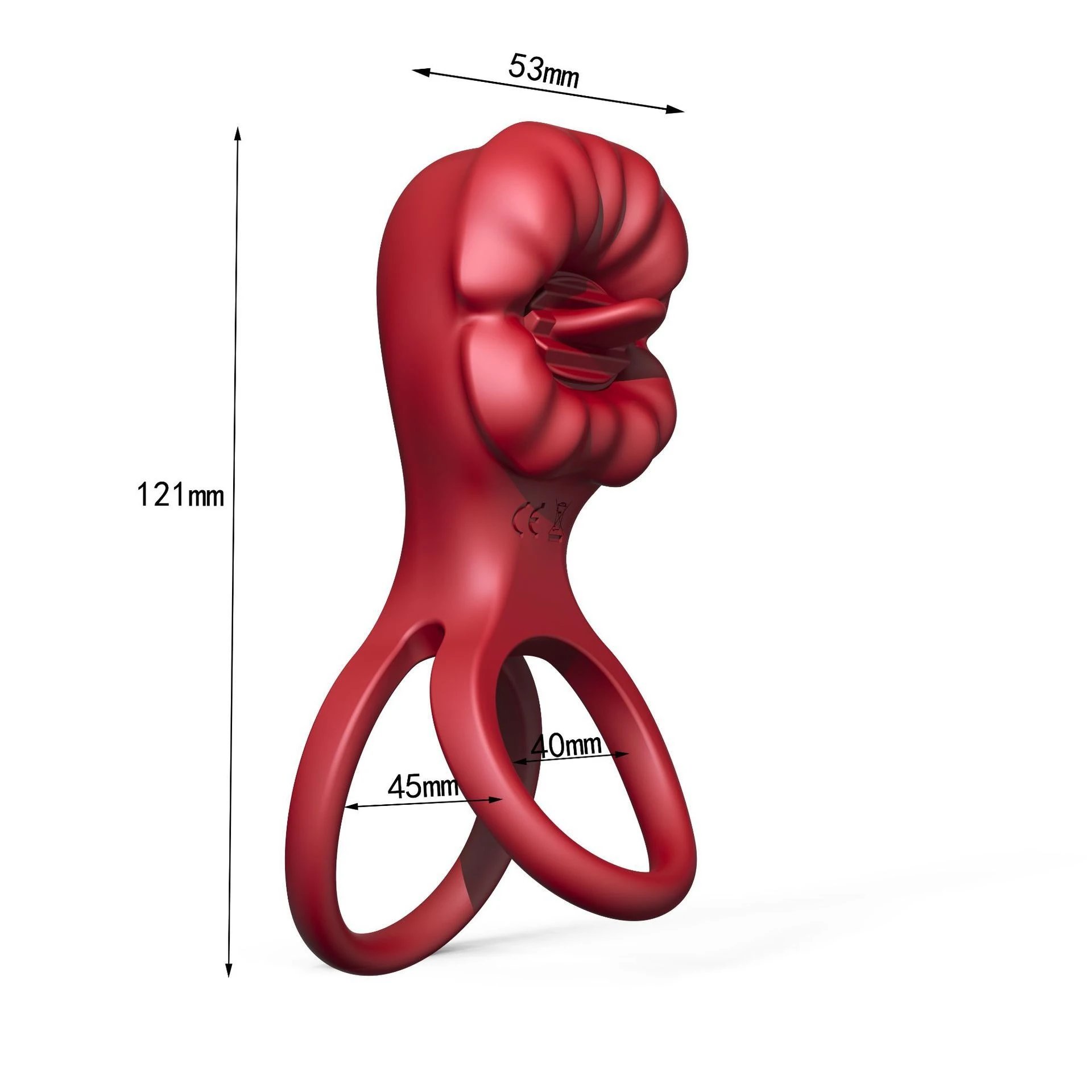 Second Generation Wireless Remote Control Adult Sex Toys New Flower Vibration Ring with Double Shock Lock Ring for Couples