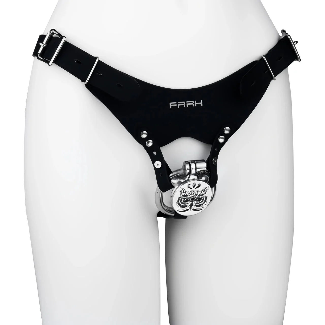 Metal Owl Chastity Cage Male Wearable Flat Cock Cage Slave Bondage Sex Toy Adult Penis Restraint Device for Sissy Gay Men