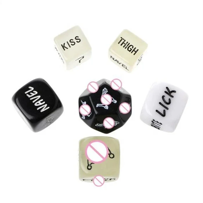 Adult Game 6pcs Sex Dice Set Couple's Gift Plastic Love Toys